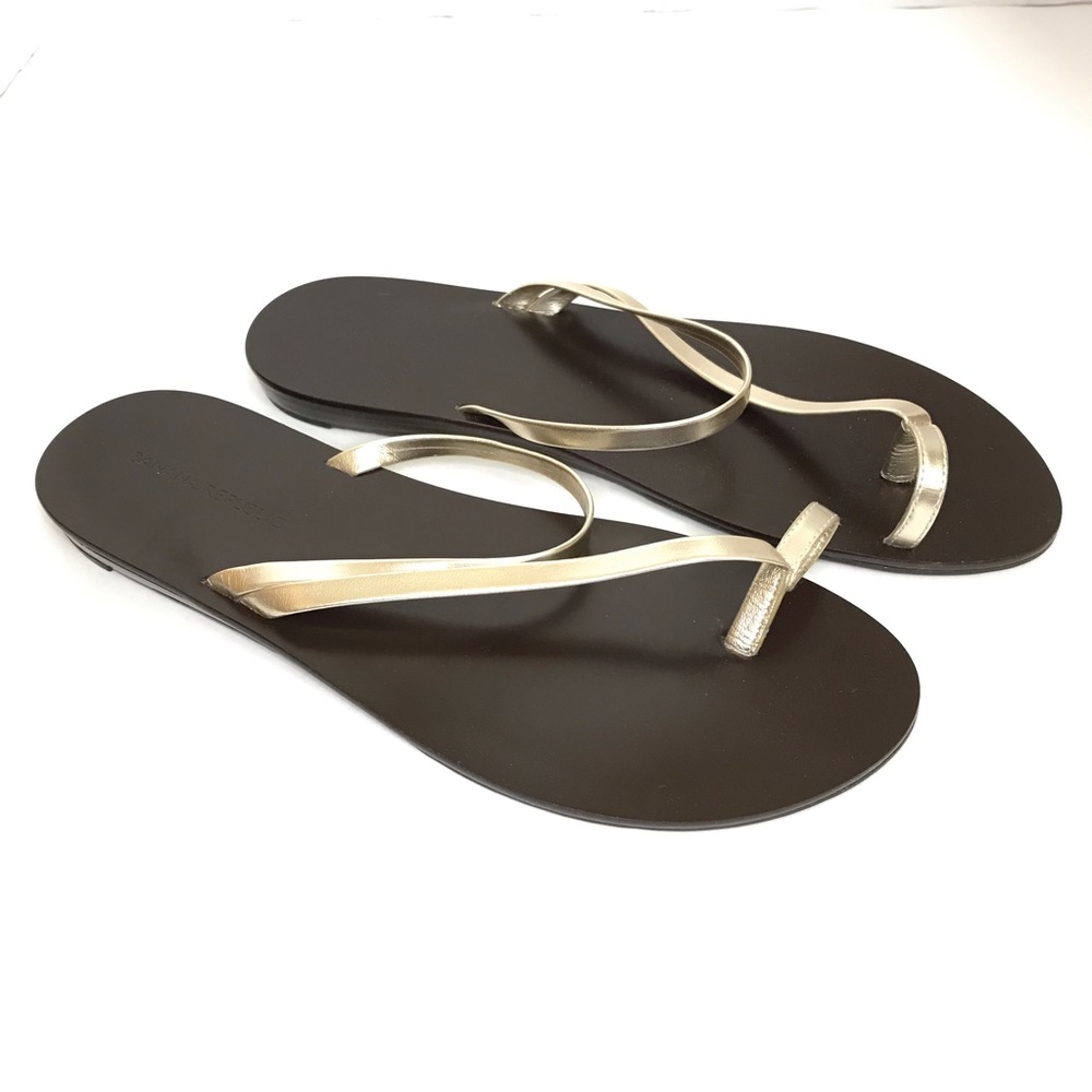 NWOT Banana Republic Gold Strap Sandals